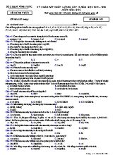 Đề khảo sát chất lượng môn Hóa học Lớp 12 - Mã đề 401 - Năm học 2019-2020 - Sở giáo dục và đào tạo Vĩnh Phúc